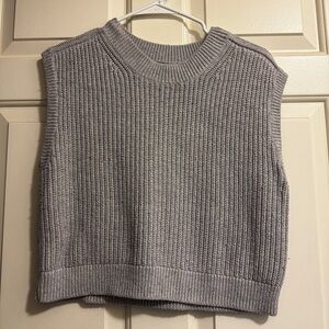 Abercrombie Gray Knit Vest